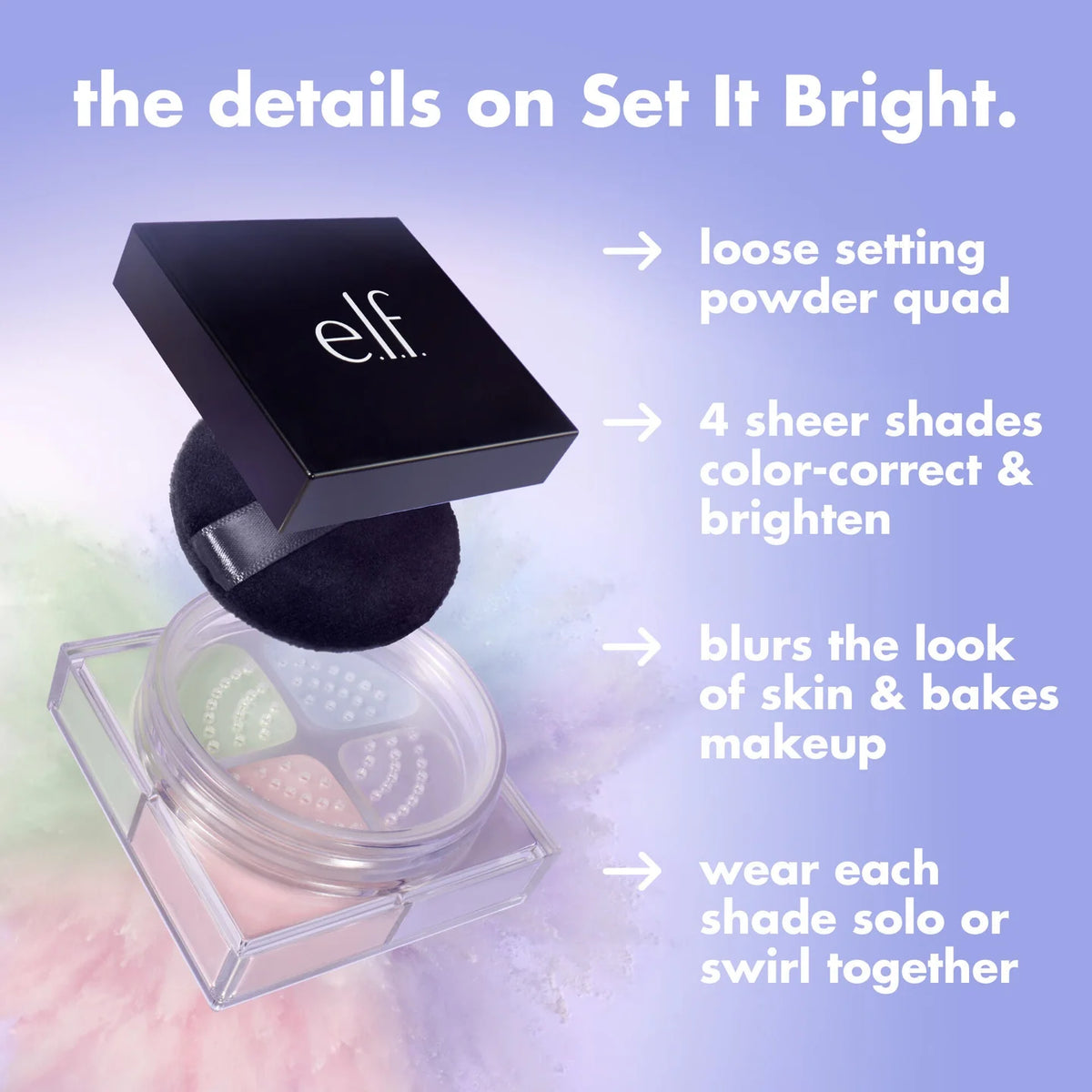 elf Set It Bright Correcting & Brightening Setting Powder