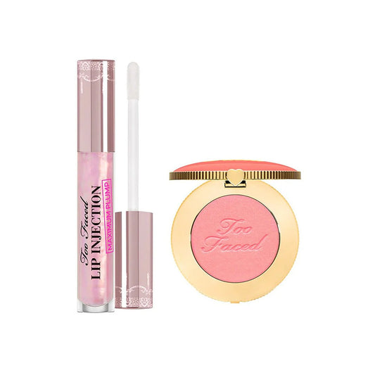 Too Faced Plump & Pretty - Cloud Crush Blush + Golden Hour - Set