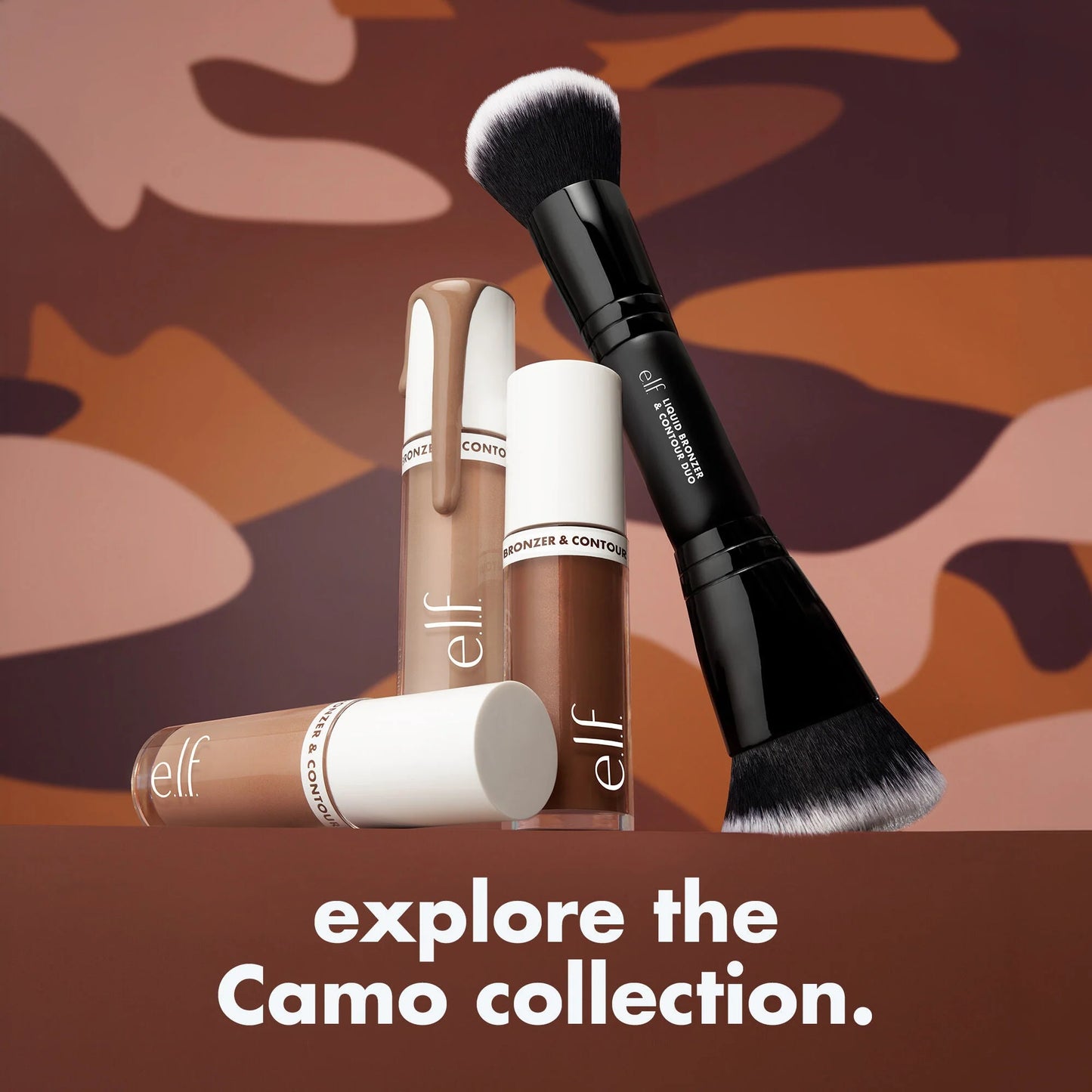 elf Liquid Bronzer & Contour Duo Brush