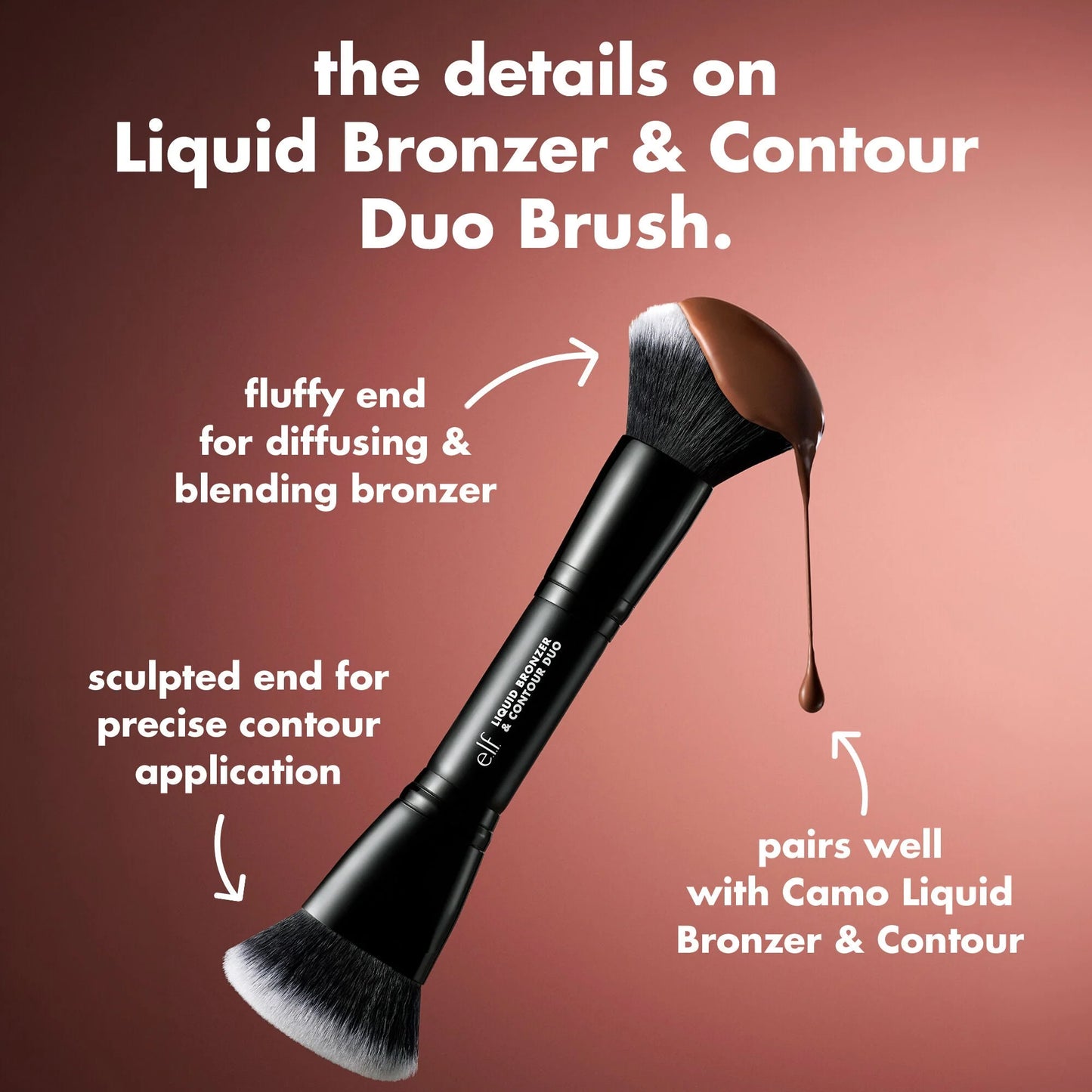 elf Liquid Bronzer & Contour Duo Brush