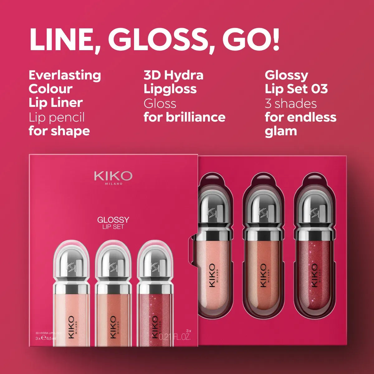 Kiko Glossy Lip Set
