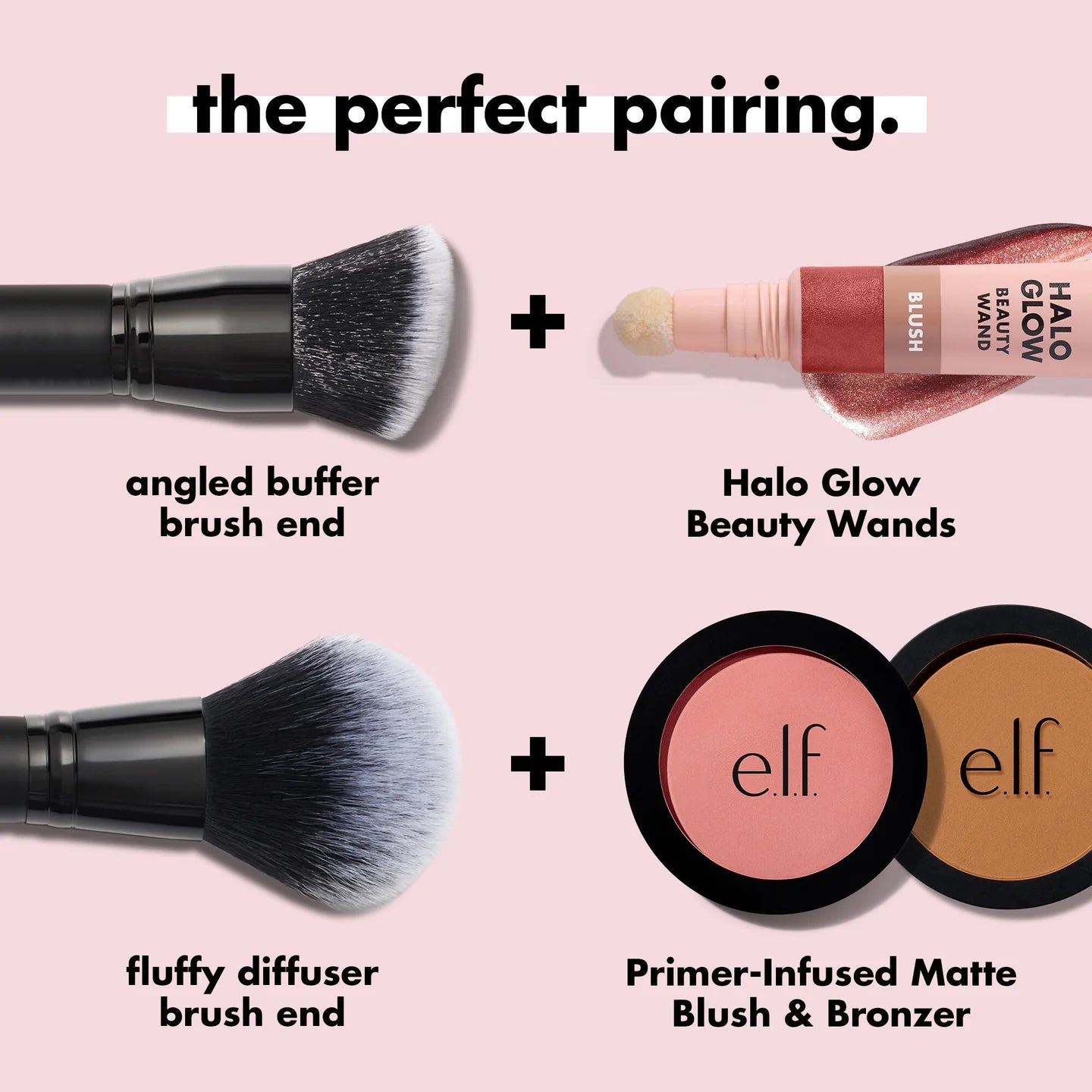 elf Cream & Powder Face Brush