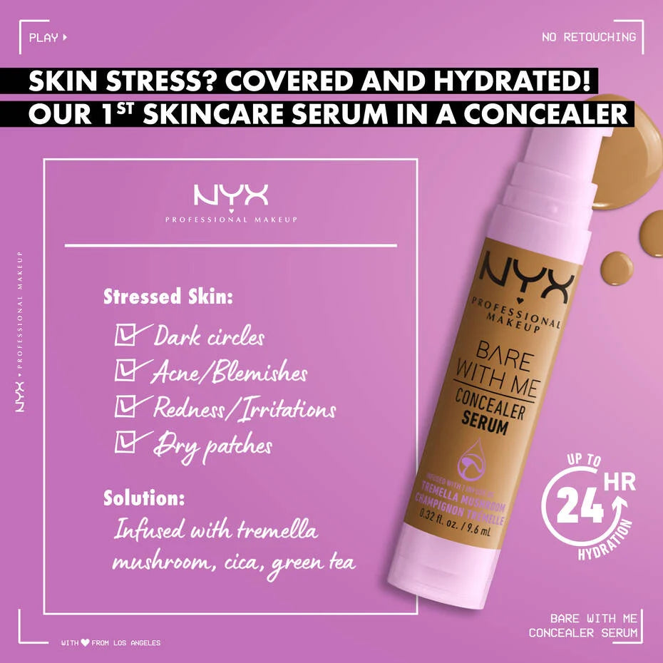 Nyx Bare With Me Concealer Serum -Bwmmccs 9.6ml