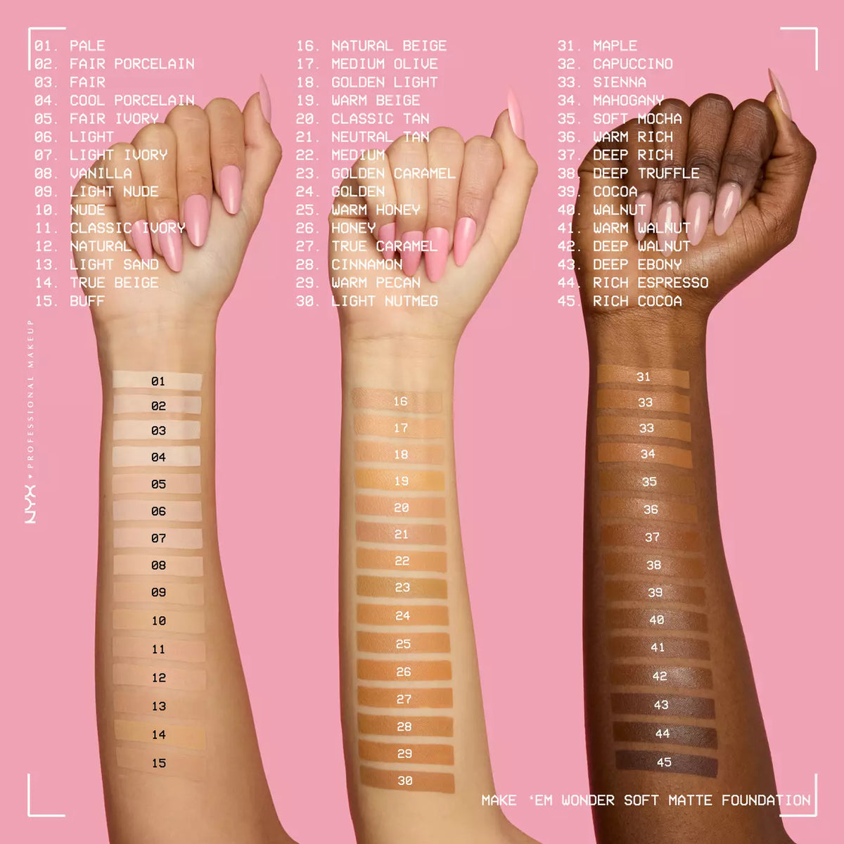 Nyx Make ‘Em Wonder™ Soft Matte Buildable Foundation