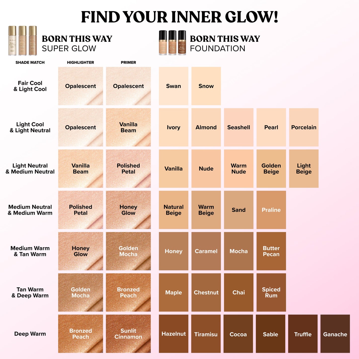 Toofaced Born This Way Super Glow