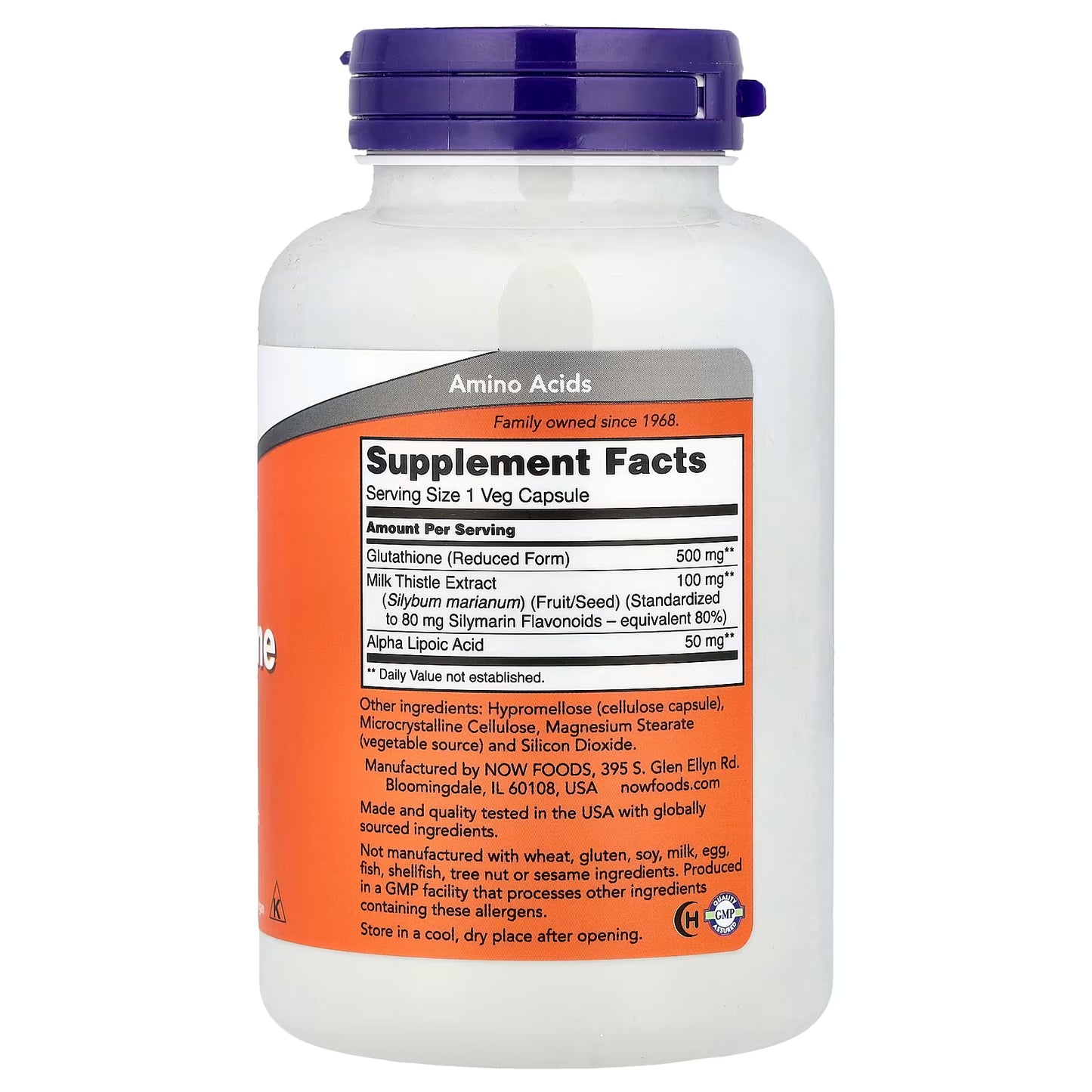 Now Glutathione - 120 Tablets