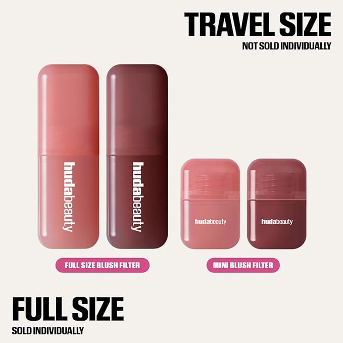 Huda Beauty Baby Blush Duo - Rose and Berry - Mini Size