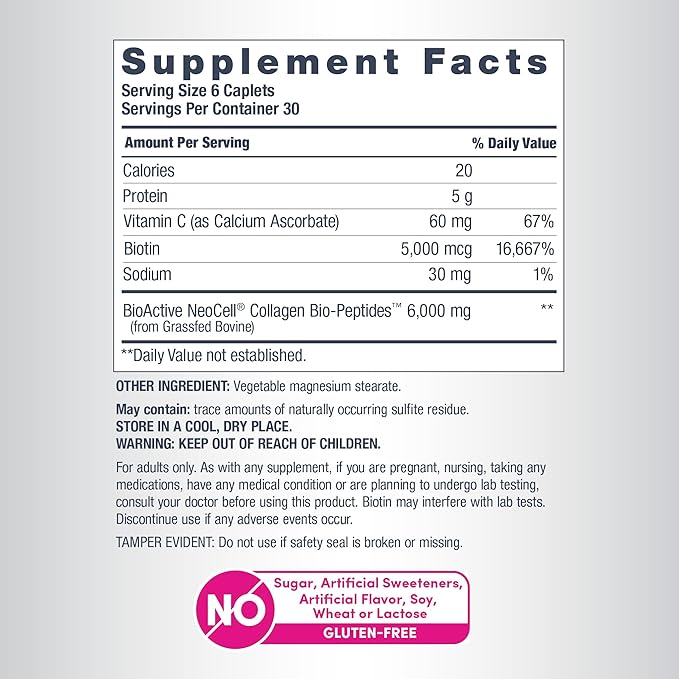 Neocell Collagen Peptides - 180 Tablets