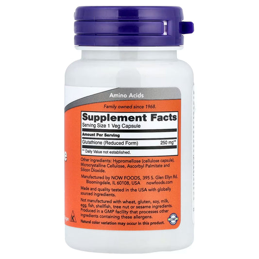 Now Glutathione - 60 Tablets