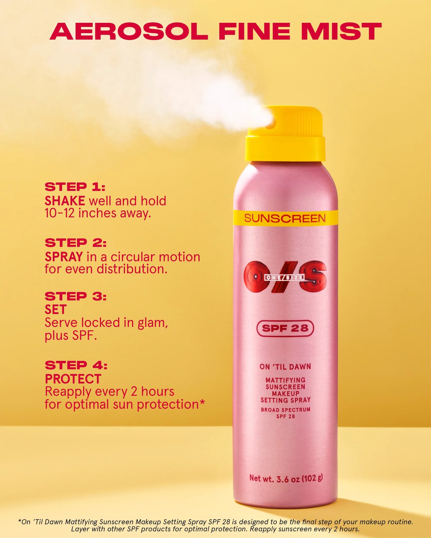 One Size On Til Dawn Setting Spray Spf 28