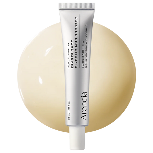 Arencia Eraser Shot Glycolic Acid Booster, Daily Clarifying Multi-Acid Formula for Smoother, Clear-Looking Skin, 1.01 fl. oz.