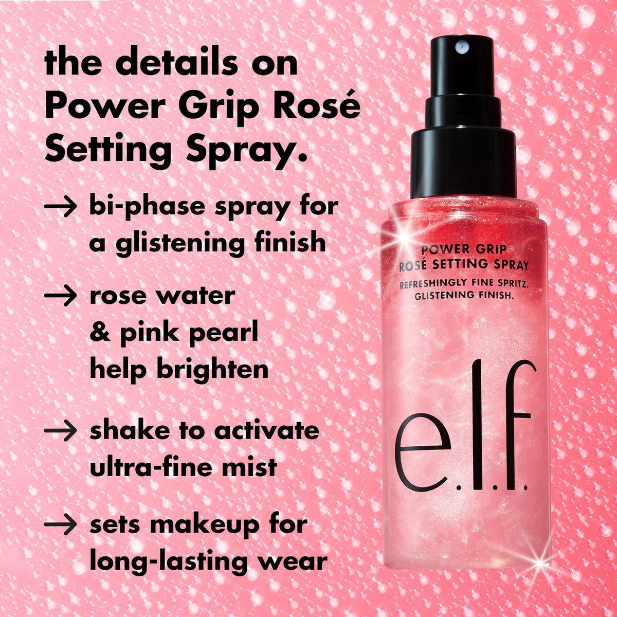 elf Power Grip Ros√© Setting Spray
