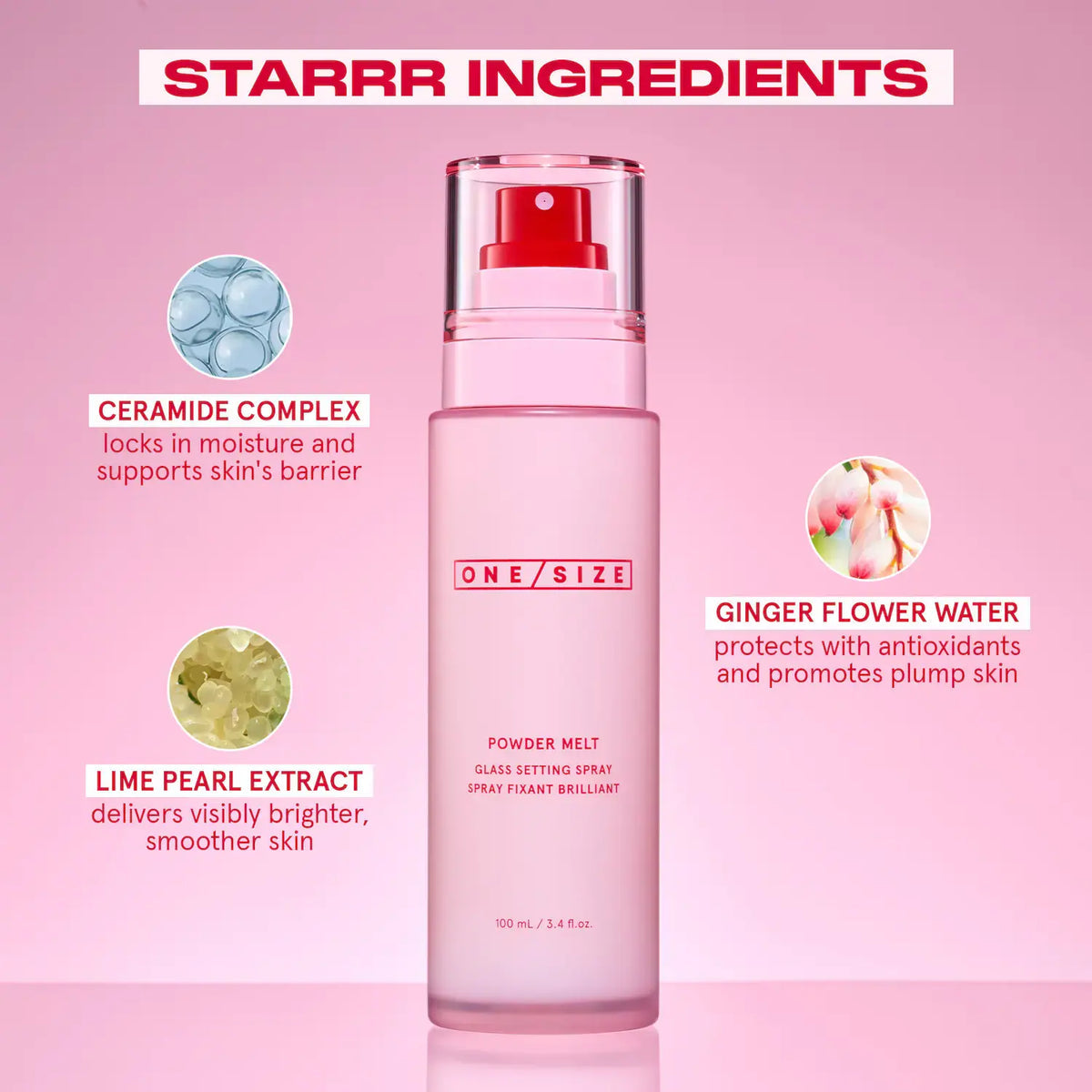 One Size Powder Melt  Glass Setting Spray