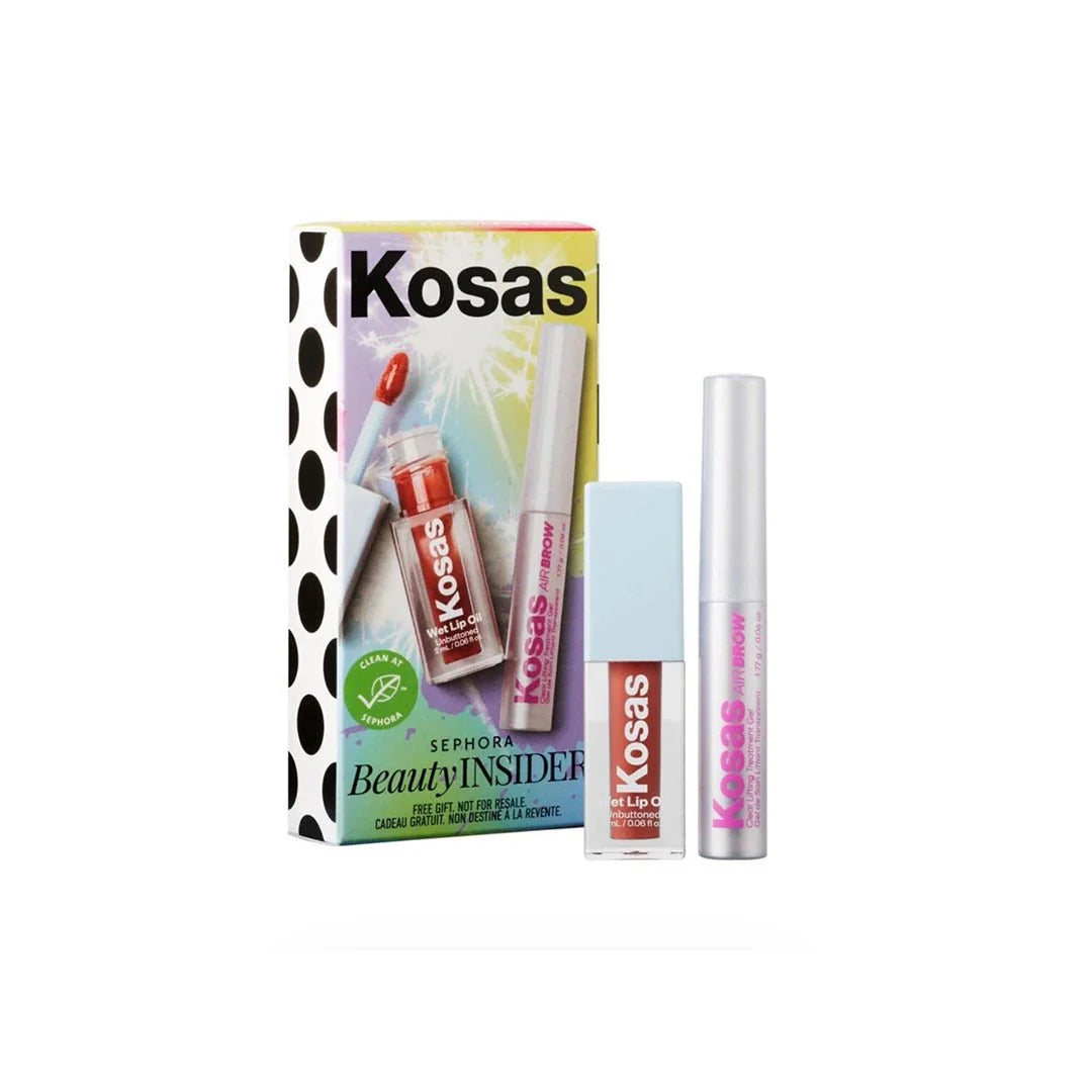 Kosas sephora Beauty Insider Wet Lip Oil Gloss & Air Brow Clear