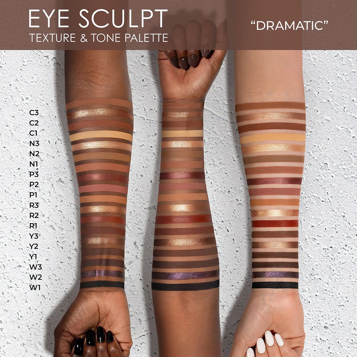 Natasha Denona Eye Sculpt Texture & Tone Eyeshadow Palette – Dramatic