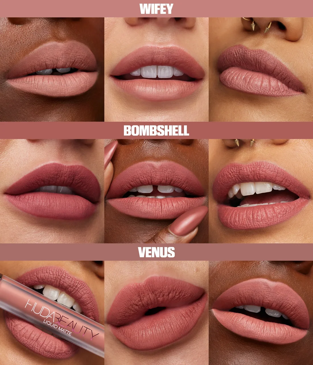 Huda Beauty Liquid Matte Ultra-Comfort Transfer-Proof Lipstick