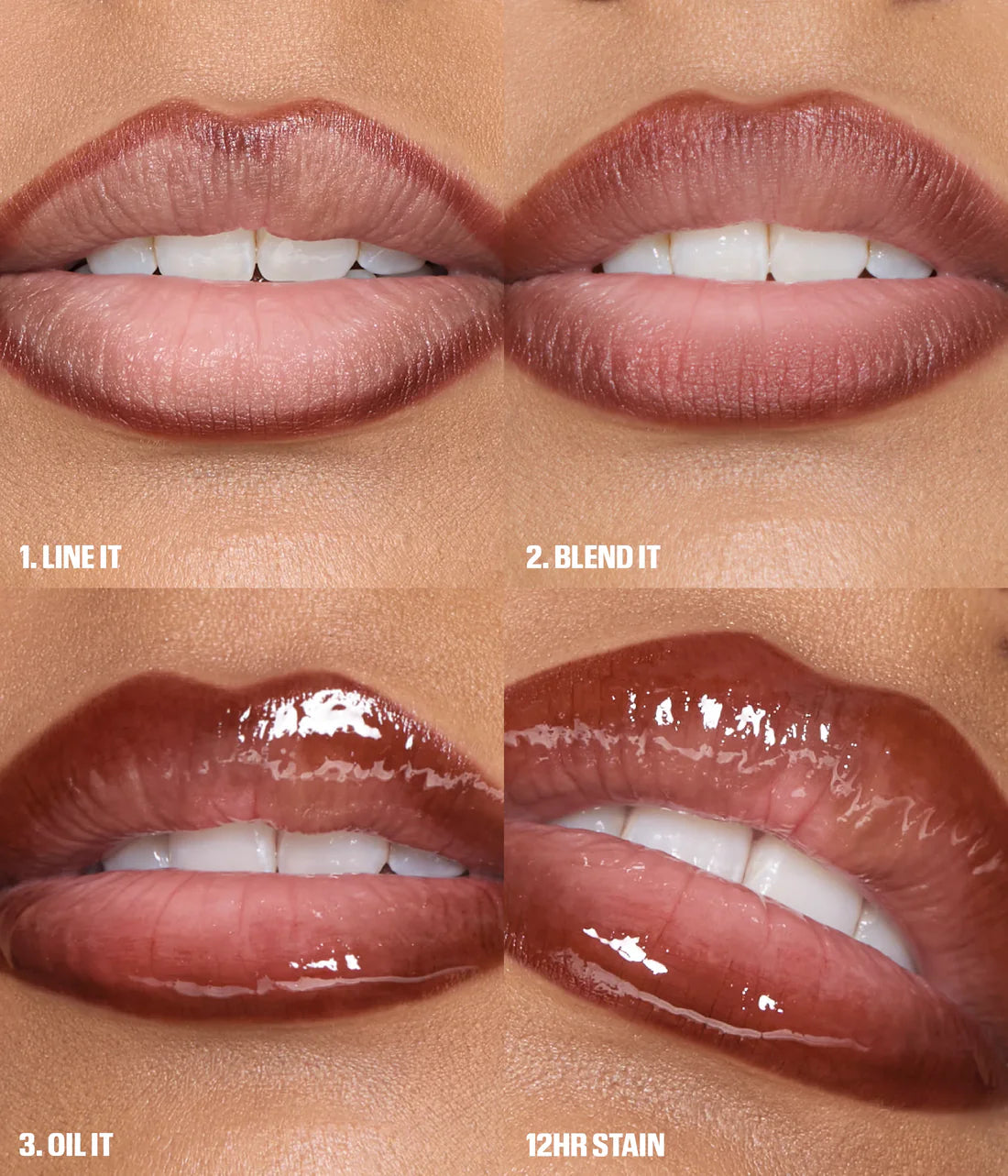 Huda Beauty Makeout Sesh Lip Duo - Peachy Nudes