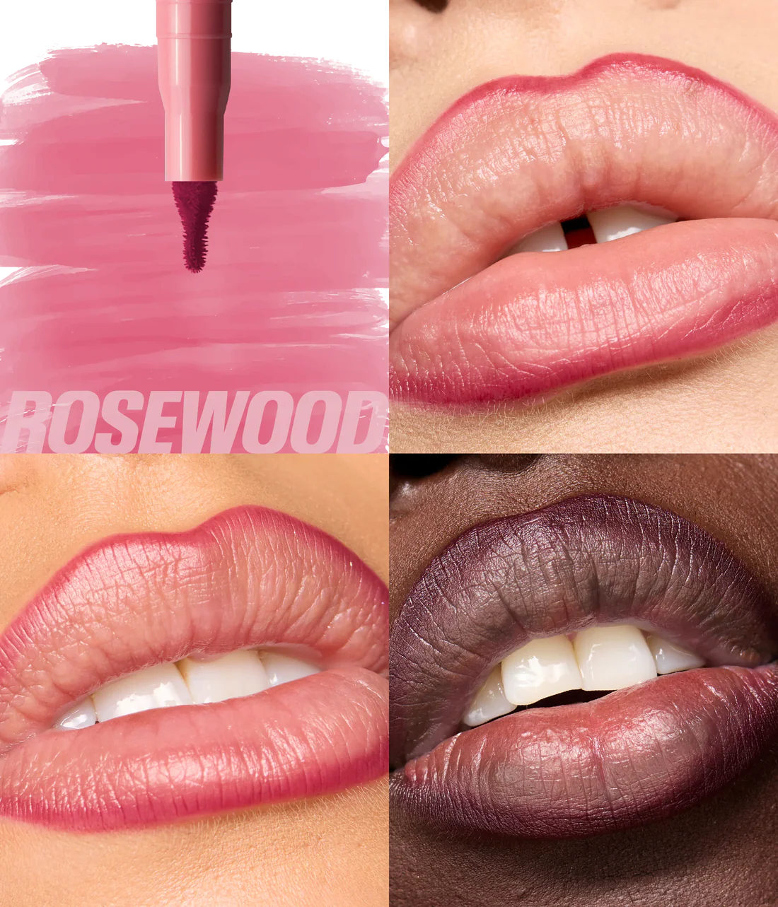Huda Beauty Makeout Sesh Lip Duo - Rosy Nudes