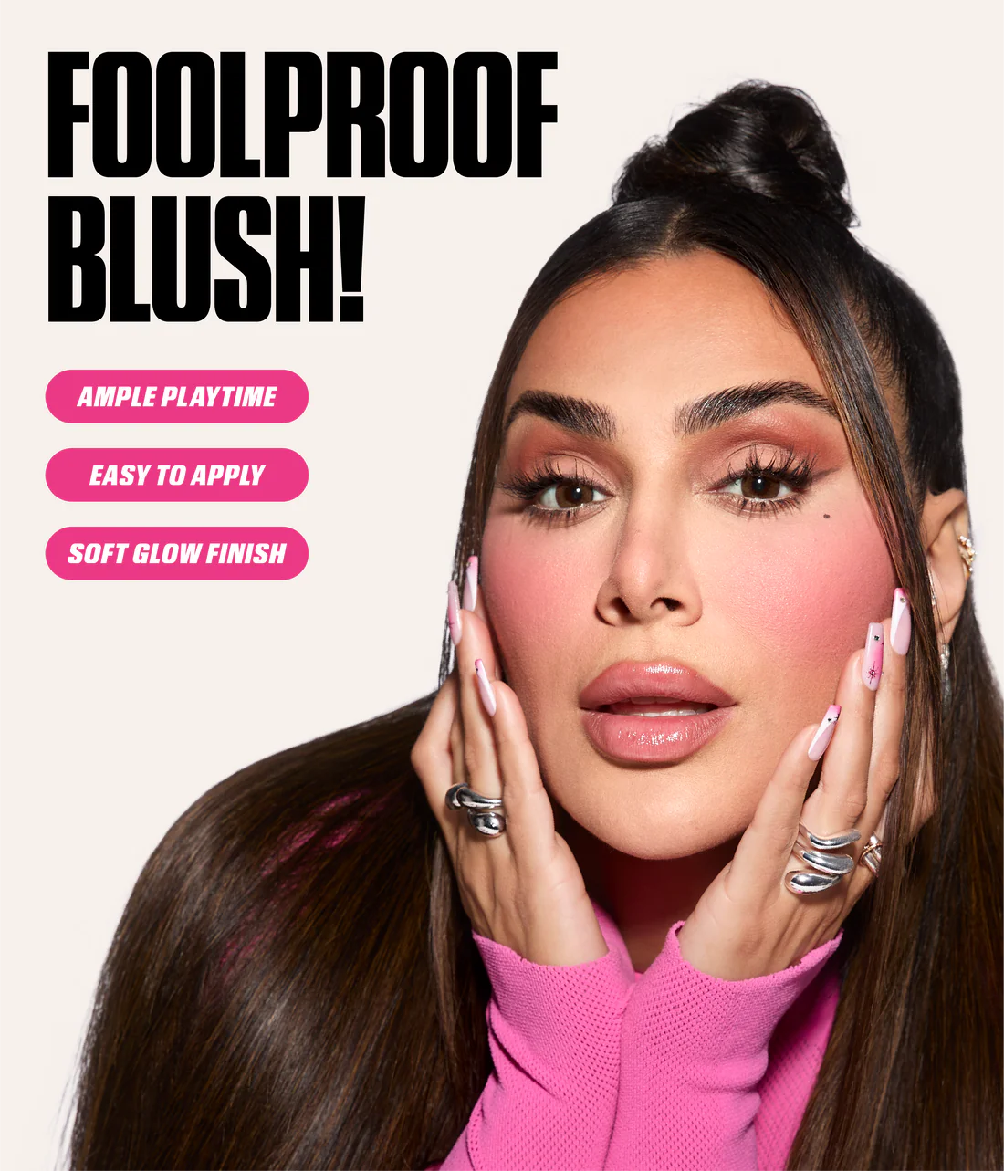 Huda Beauty Baby Blush Duo - Mild Mocktail - Mini Size