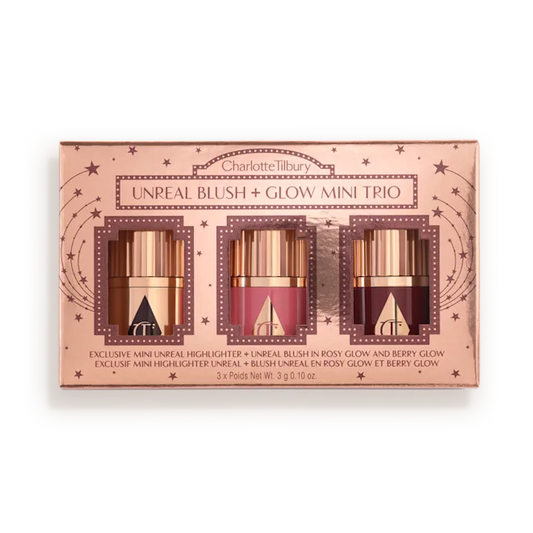 Charlotte Tilbury Unreal Blush + Glow Mini Trio