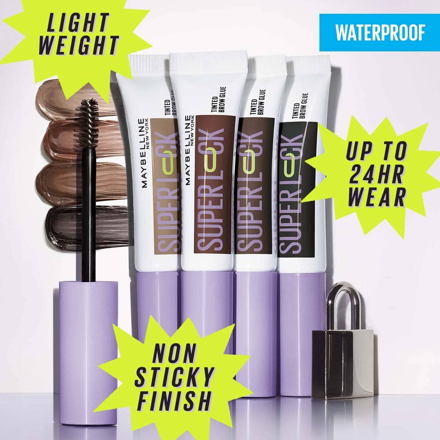 Maybelline Super Lock™ Brow Glue Clear & Tinted Eyebrow Gel
