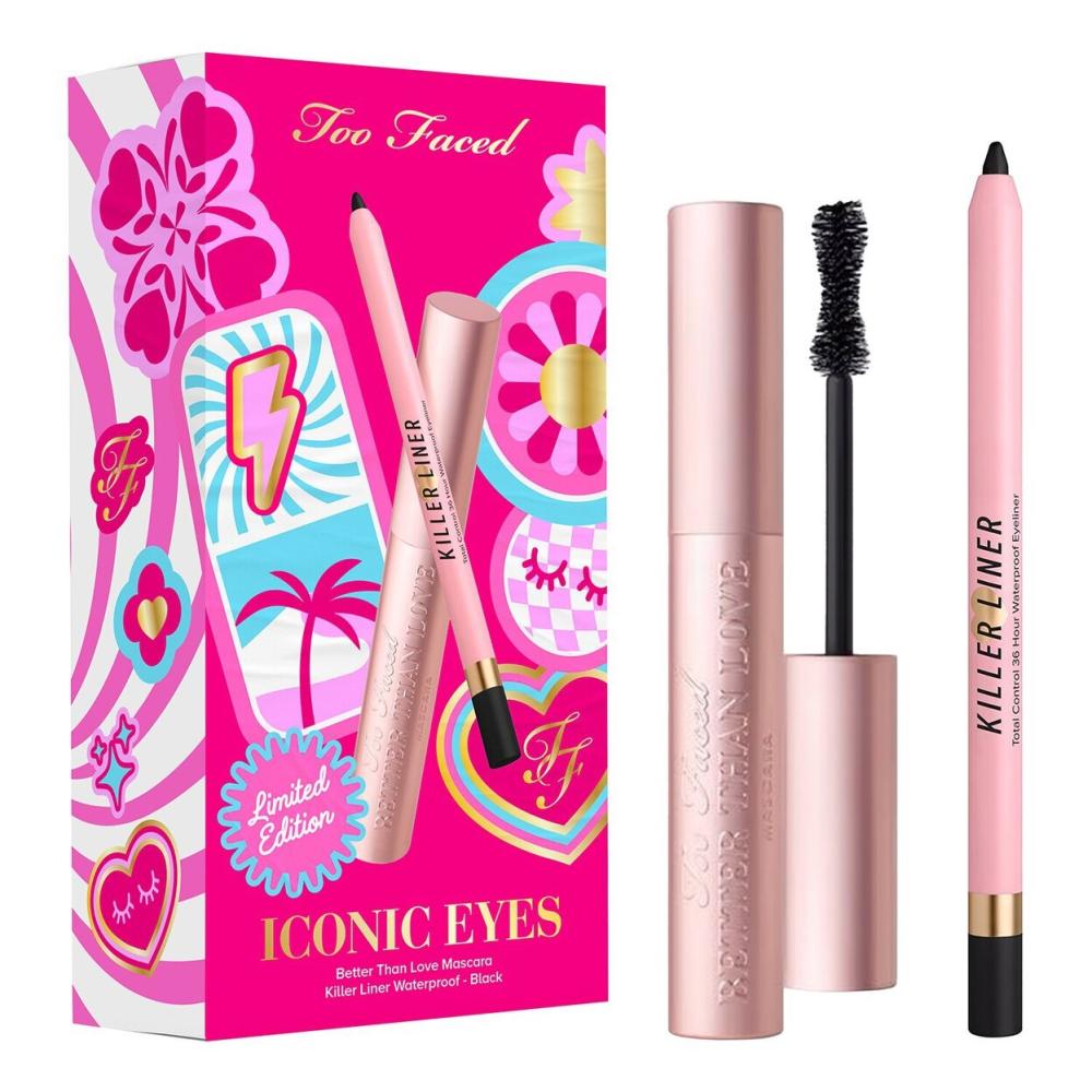 Too Faced Iconic Eyes Better Than Love Mascara Liner Waterproof - Black - Set