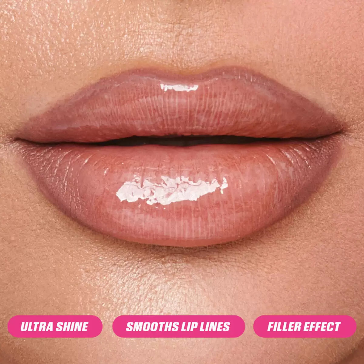 Huda Beauty Faux Filler Shiny Non-Sticky Lip Gloss