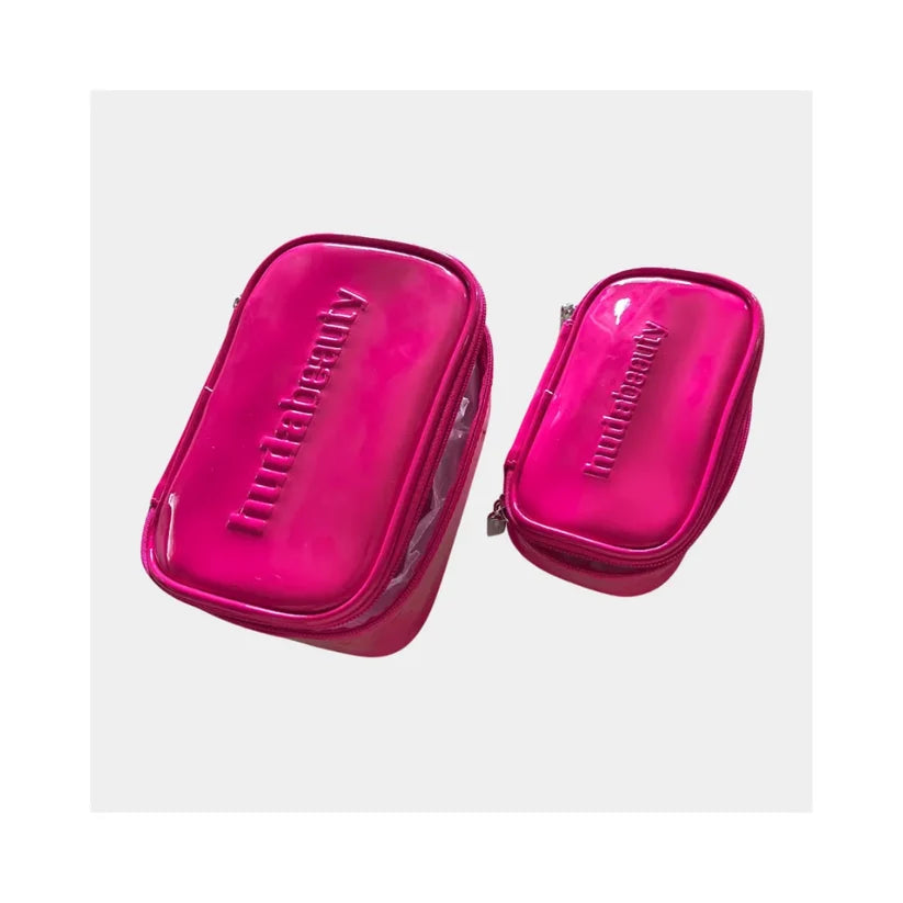 Huda Beauty Pink Makeup Bag Set
