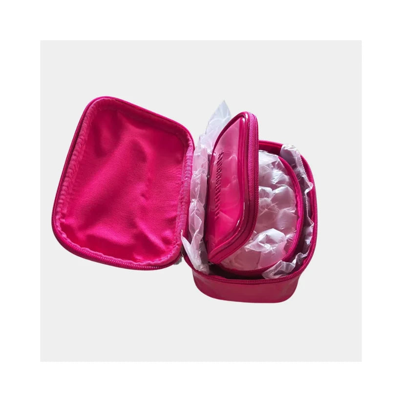 Huda Beauty Pink Makeup Bag Set