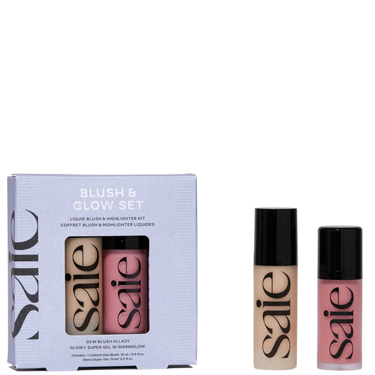 Saie Blush & Glow Liquid Blush & Highlighter Set