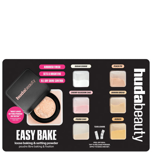 Huda Beauty Easy Bake Loose Baking & Setting Powder Sample Card 6×0.15GM