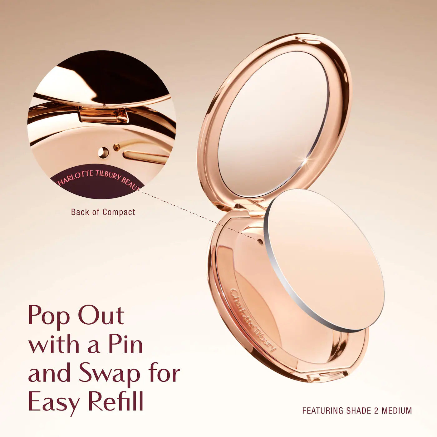 Charlotte Tilbury Airbrush Flawless Finish Refillable Blurring & Setting Powder Mini