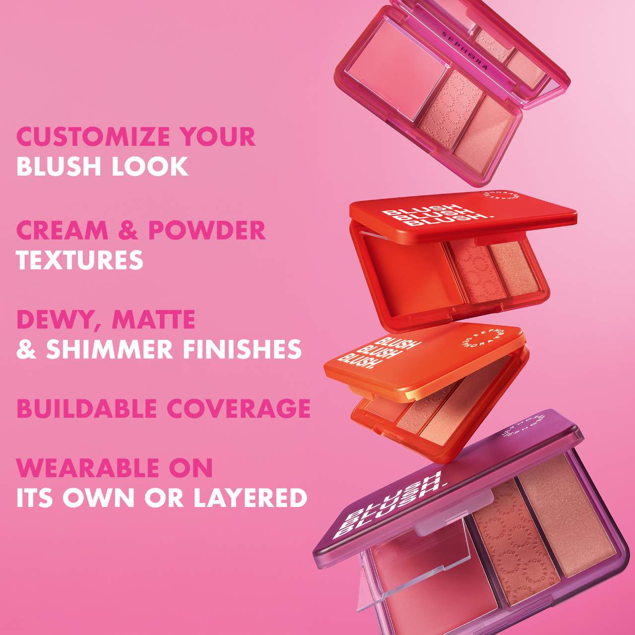 Sephora Collection Blush Blush Blush. Cream & Powder Palette
