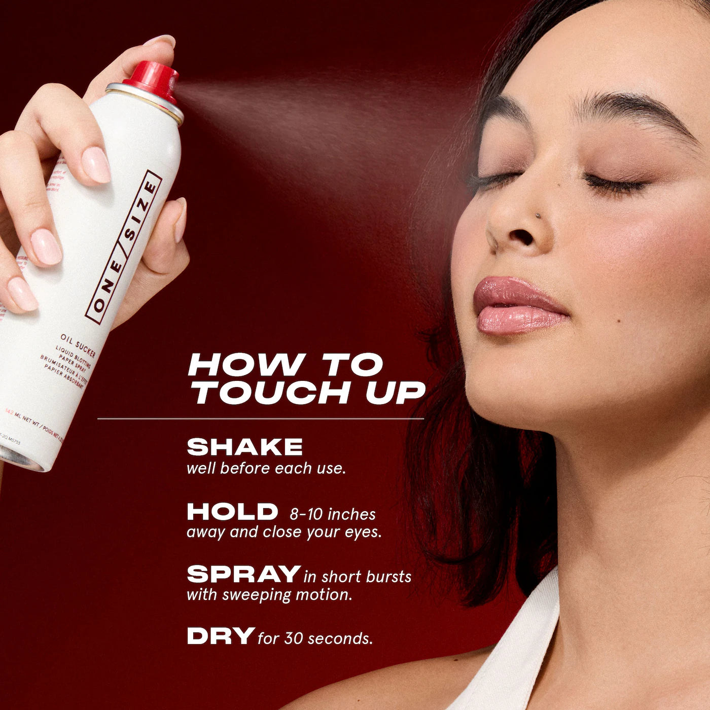 One Size Oil Sucker Liquid Blotting Paper Touch Up Spray